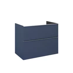   Alsó szekrény, AREZZO design MONTEREY 80 cm-es alsószekrény 2 fiókkal Matt Kék színben, szifonkiv