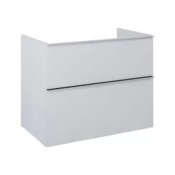   Alsó szekrény, AREZZO design MONTEREY 80 cm-es alsószekrény 2 fiókkal Matt Szürke színben, szifon