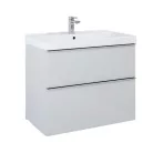 Alsó szekrény, AREZZO design MONTEREY 80 cm-es alsószekrény 2 fiókkal Matt Szürke színben, szifon