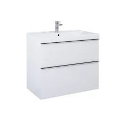   Alsó szekrény, AREZZO design MONTEREY 80 cm-es alsószekrény 2 fiókkal Mf. fehér színben, szifonki