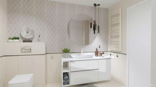 Alsó szekrény, AREZZO design MONTEREY 80 cm-es alsószekrény 2 fiókkal Mf. fehér színben, szifonki