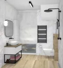 Alsó szekrény, AREZZO design MONTEREY alsó polcos fekete fémkeret 60, grafit szürke üvegpolccal