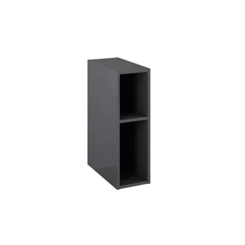 Alsó szekrény, AREZZO design MONTEREY Duo 20 cm-es nyitott elem Mf. antracit színben
