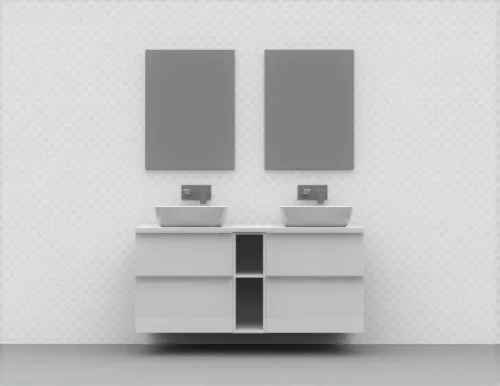 Alsó szekrény, AREZZO design MONTEREY Duo 20 cm-es nyitott elem Mf. fehér színben