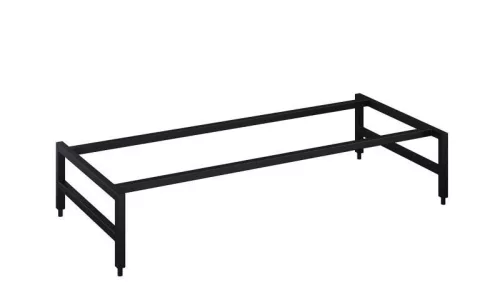 Bútor kiegészítő, AREZZO design MONTEREY tartó láb 100 cm, matt fekete
