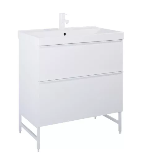 Bútor kiegészítő, AREZZO design MONTEREY tartó láb 80 cm, matt fehér