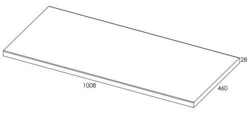 Mosdópult, AREZZO design 100x46 cm mosdópult, Mf. Fehér színben