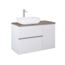   Mosdópult, AREZZO design 100x46 cm mosdópult, Természetes tölgy színben