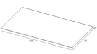 Mosdópult, AREZZO design 80x46 cm mosdópult,  Természetes tölgy színben