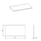 Mosdópult, AREZZO design 90x49,4x2,8 cm mosdópult, Természetes tölgy