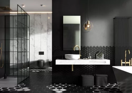 Mosdópult, AREZZO design CALACATTA márvány 120x46 cm konzolos mosdópult Matt Fehér színben