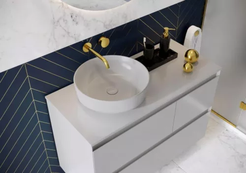 Márványpult, AREZZO design márványpult 100/46/1,5 matt világos szürke