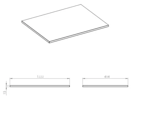 Márványpult, AREZZO design márványpult 120/49,4/1,5 matt fehér