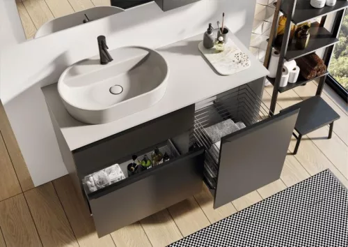 Márványpult, AREZZO design márványpult 120/49,4/1,5 matt v. szürke