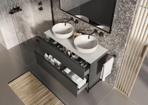 Márványpult, AREZZO design márványpult 120/49,4/1,5 matt v. szürke