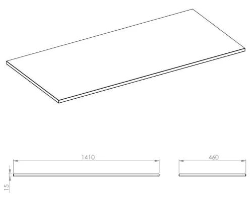 Márványpult, AREZZO design márványpult 140/46/1,5 terra pink