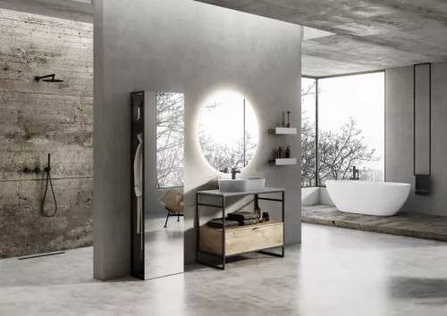 Márványpult, AREZZO design márványpult 80/46/1,5 matt világos szürke