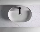 Mosdópult, AREZZO design TERRAZZO márvány mosdópult 100/46/2 fehér matt