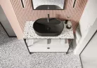 Mosdópult, AREZZO design TERRAZZO márvány mosdópult 140/46/2 mix matt