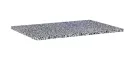 Mosdópult, AREZZO design TERRAZZO márvány mosdópult 70/49,4/2 fekete matt
