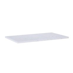   Mosdópult, AREZZO design TERRAZZO márvány mosdópult 80/46/2 fehér matt
