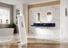 Fali panel, AREZZO design márvány fali panel 100/20/1,5 matt kék