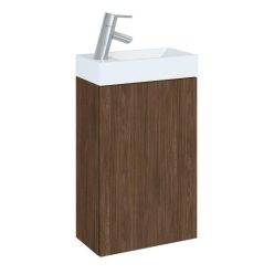   Alsó szekrény, AREZZO design MINI 40 1 ajtós Lincoln dió (alsószekrény + mosdó)