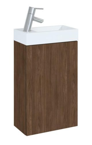 Alsó szekrény, AREZZO design MINI 40 1 ajtós Lincoln dió (alsószekrény + mosdó)