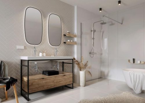 Polc, AREZZO design univerzális polc bármely modellhez 40 cm, canela tölgy