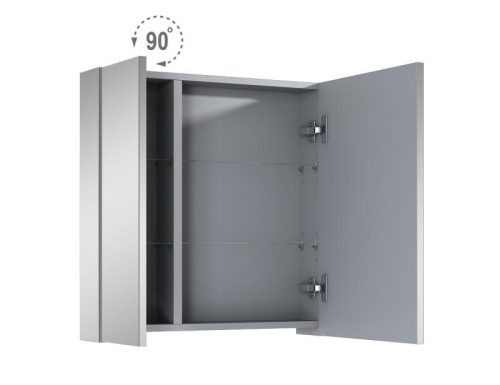 Felső szekrény, AREZZO design Tükrös szekrény BASIC 60,2 ajtó