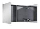 Felső szekrény, AREZZO design Tükrös szekrény MEDIUM 100,2 ajtó + TECHNOBOX