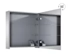 Felső szekrény, AREZZO design Tükrös szekrény MEDIUM 60,1 ajtó + TECHNOBOX