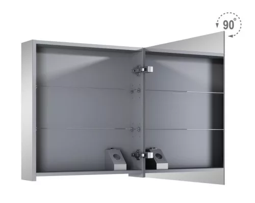 Felső szekrény, AREZZO design Tükrös szekrény MEDIUM 60,1 ajtó + TECHNOBOX