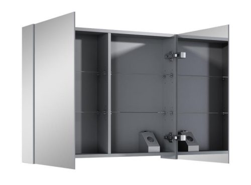 Felső szekrény, AREZZO design Tükrös szekrény MEDIUM 80,2 ajtó + TECHNOBOX