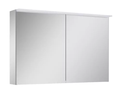Felső szekrény, AREZZO design Tükrös szekrény PREMIUM 100,2 ajtó + TECHNOBOX+ LED LÁMPA PANEL