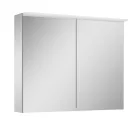 Felső szekrény, AREZZO design Tükrös szekrény PREMIUM 80,2 ajtó + TECHNOBOX+ LED LÁMPA PANEL