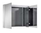 Felső szekrény, AREZZO design Tükrös szekrény PREMIUM 80,2 ajtó + TECHNOBOX+ LED LÁMPA PANEL