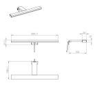 Lámpa, AREZZO LED Lámpa ESTHER 28cm IP44 4000K króm