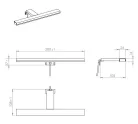 Lámpa, AREZZO LED Lámpa ESTHER 28cm IP44 4000K króm