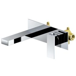   Mosdó csaptelep, AREZZO design CUBEFIELD fali mosdó csaptelep, króm