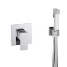 Bidé csaptelep, AREZZO design CUBEFIELD falsík alatti bidé csaptelep kézizuhannyal,króm AR-4407CR