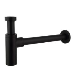   Mosdószifon, AREZZO design Round matt fekete mosdószifon AR-220B