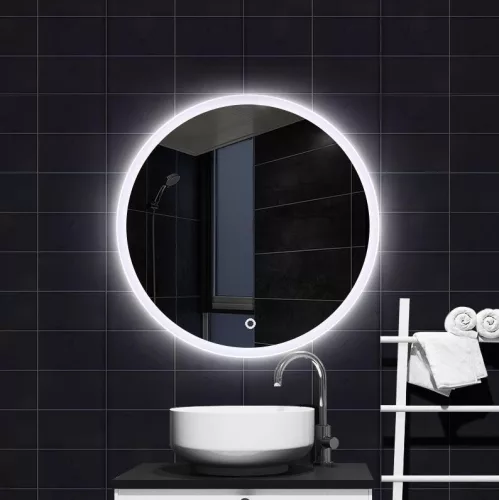 Tükör, AREZZO design LED okos tükör 80 cm-es kerek