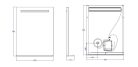 Tükör, AREZZO design LED okos tükör világító polc + kozmetikai tükör 60x80cm