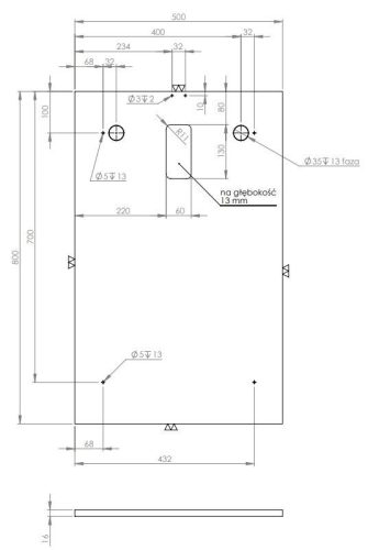 Tükör, AREZZO design SOTE 50 tükör