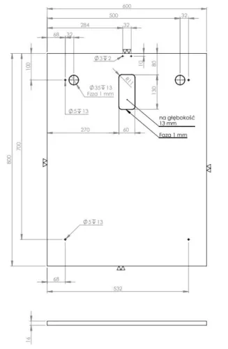 Tükör, AREZZO design SOTE 60 tükör
