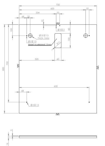 Tükör, AREZZO design SOTE 70 tükör