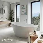Kád, AREZZO design MARYLAND öntöttmárvány szabadonálló kád