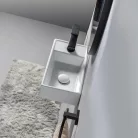 Mosdó, AREZZO design Austin 40x22 bal oldali mini kézmosó AR-340A