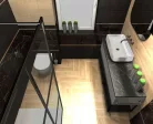 Mosdó, AREZZO design pultra ültethető mosdó AGNES 72x41